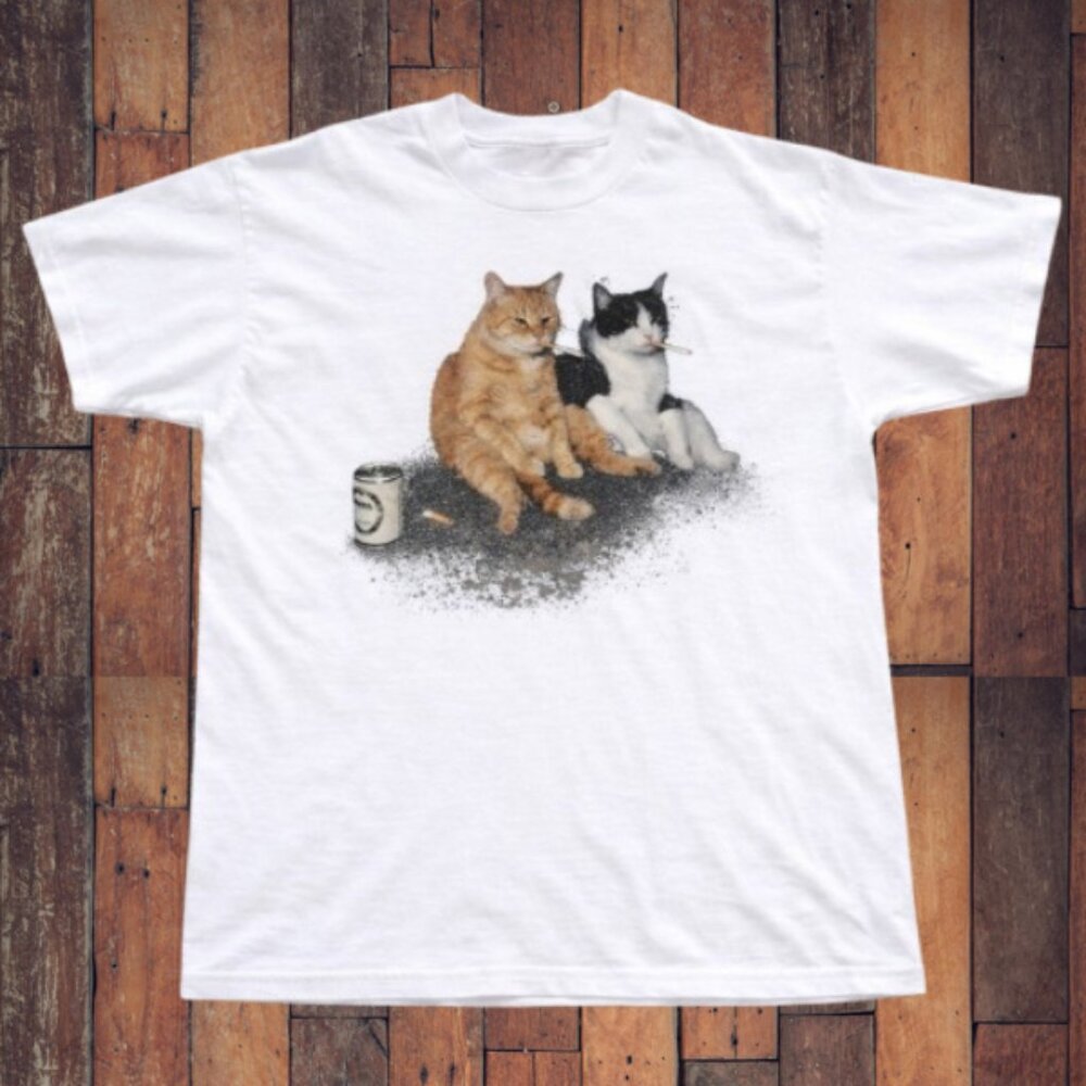 Funny Smoking Cats T-Shirt